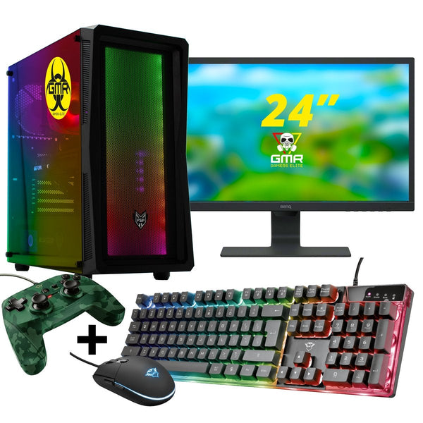 GMR - Heatblaster Gaming SET V1 (GamePC + 24 Inch Monitore + Tastatur + Maus + Game Controller)