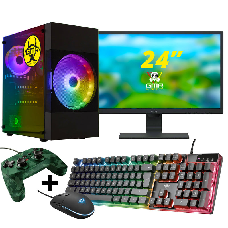 GMR - Cyclops Gaming SET V1 (GamePC + 24 Inch Monitore + Tastatur + Maus + Game Controller)