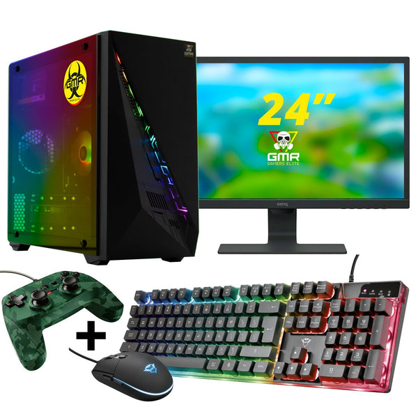 GMR - Dark Eye V2 Gaming SET V1 (GamePC + 24 Inch Monitore + Tastatur + Maus + Game Controller)