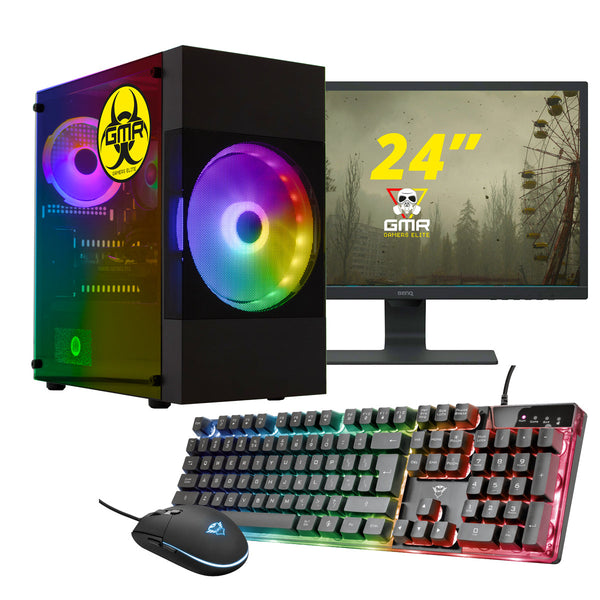 GMR - Gaming Set T1411024 (GamePC.T14110 + 24 Inch Monitore + Tastatur + Maus)