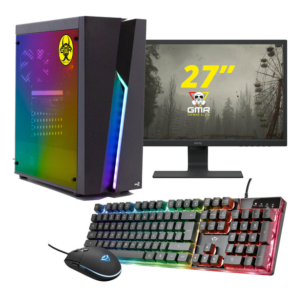 GMR - Gaming Set T1412927 (GamePC.T14129 + 27 Inch Monitore + Tastatur + Maus)